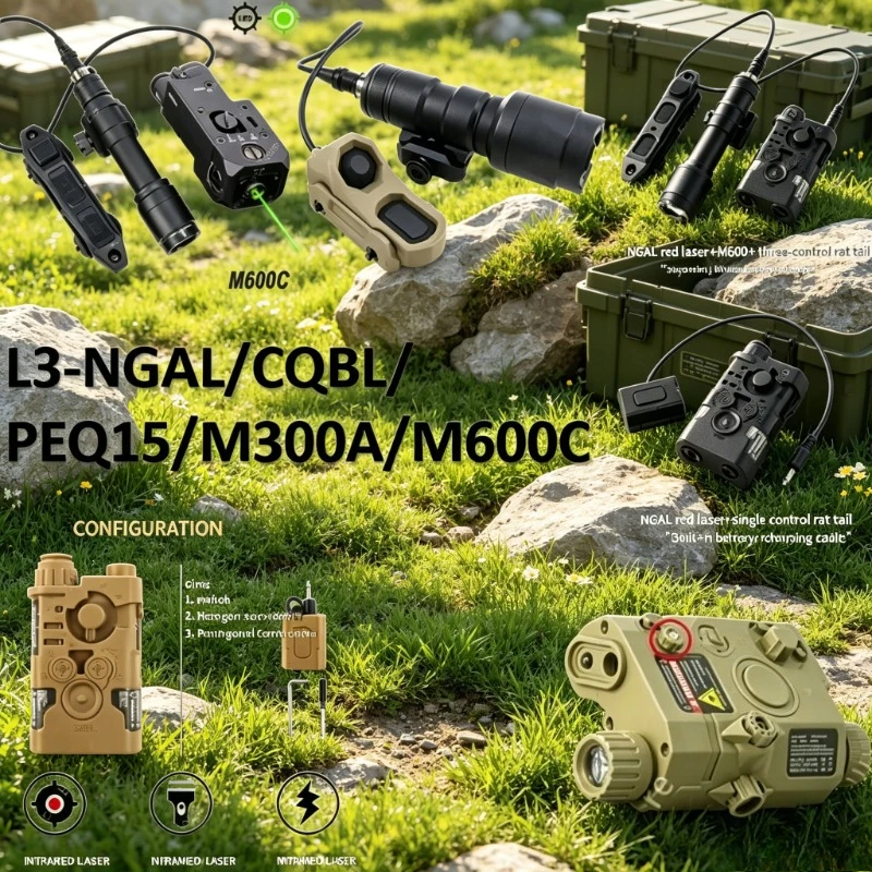 Outdoor Lighting Switch - Universal Green Sight Flashlight Strobe Light