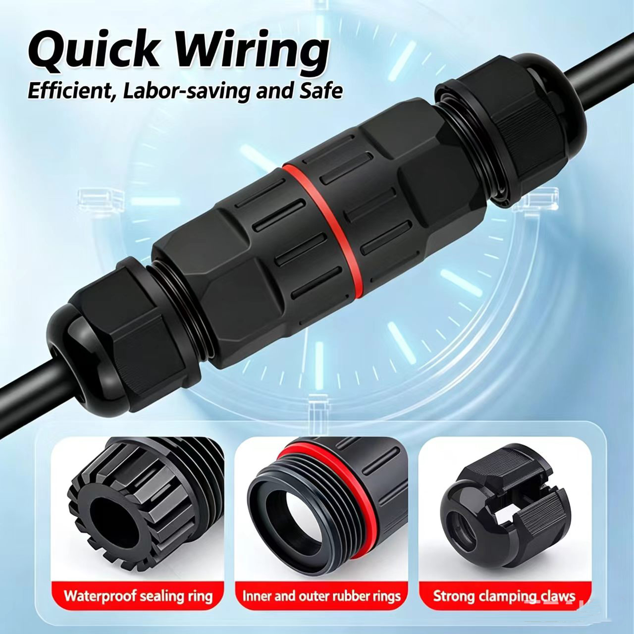 1Pc 2 Pin 3 Pin Wire Connector - Outdoor Lighting Wire Connectors review and price