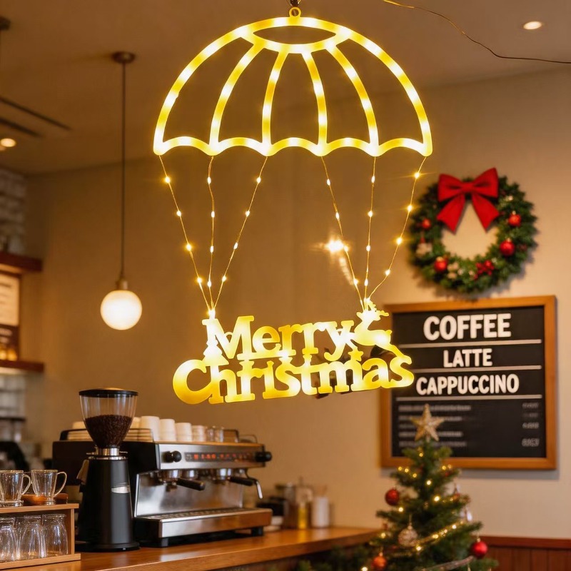 String Lights LED Santa Parach - Xmas Outdoor Lighting Decorations review and price