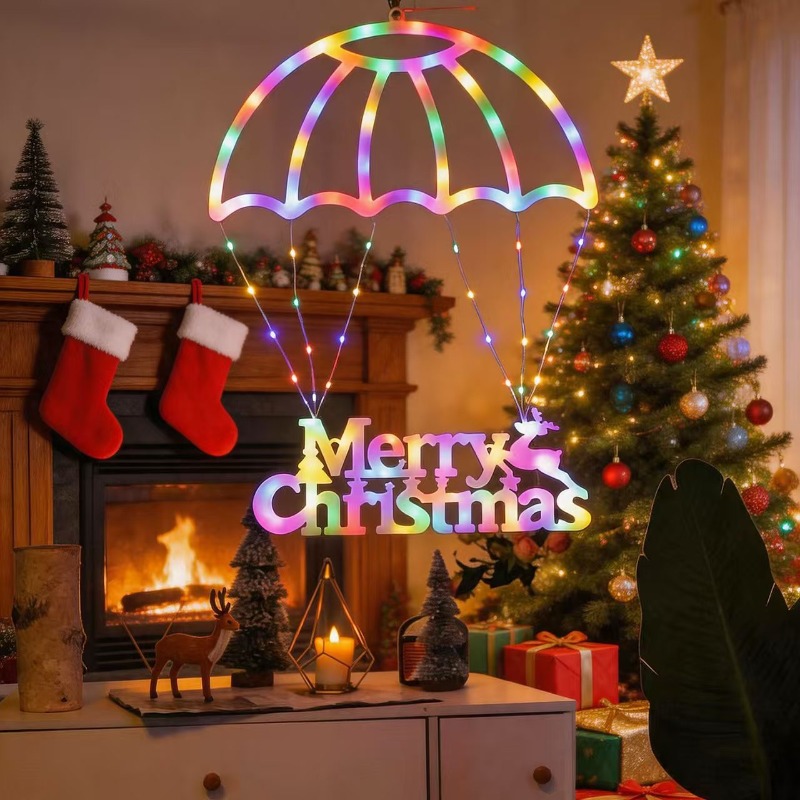 String Lights LED Santa Parach - Xmas Outdoor Lighting Decorations review and price