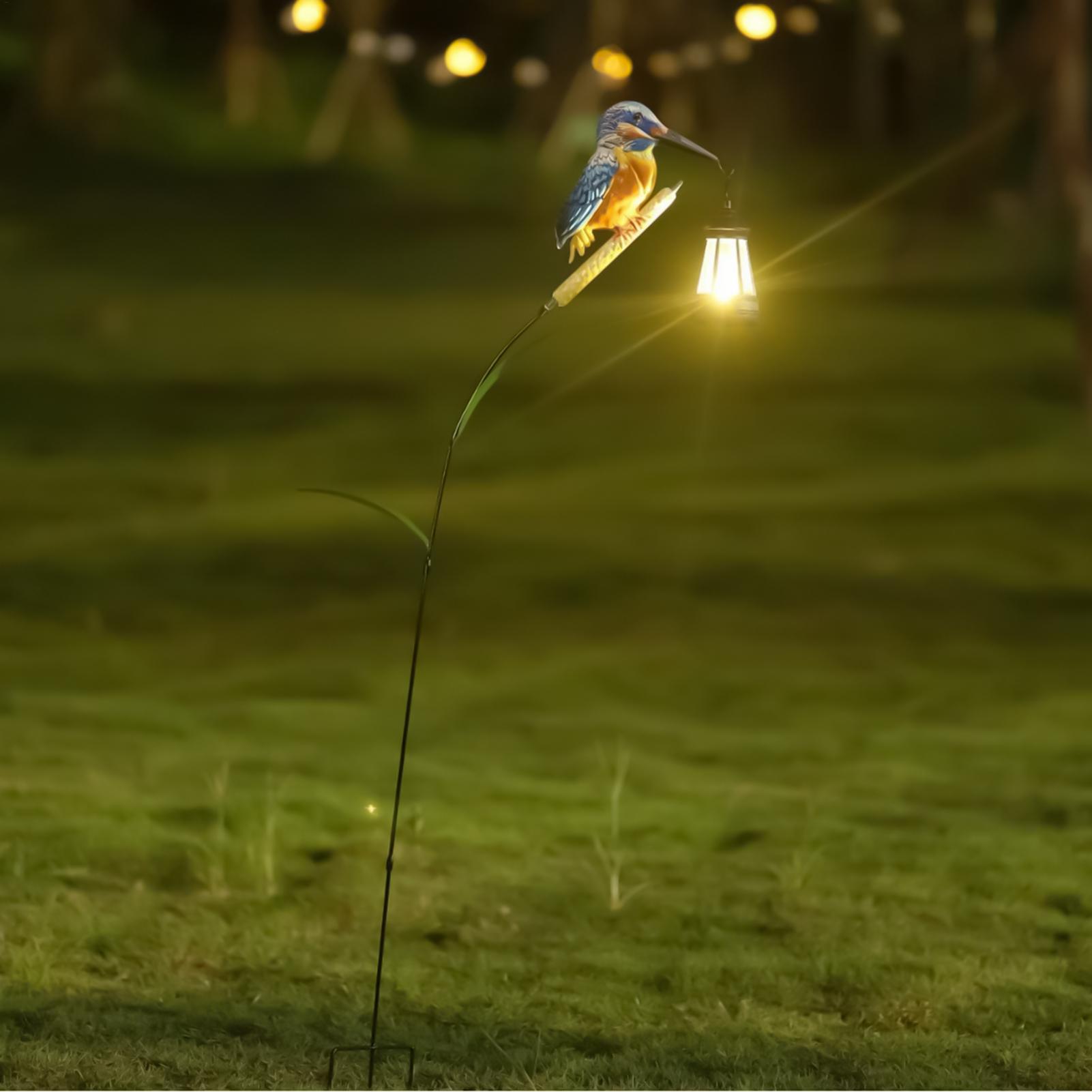Solar Powered Kingfisher Light - Bollard Light Garden review and price
