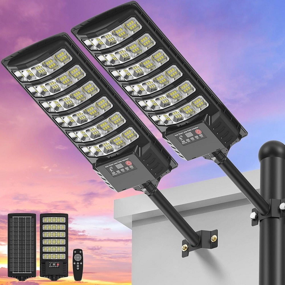 Solar Street Light with Pole M - Outdoor Lighting Dusk To Dawn review and price