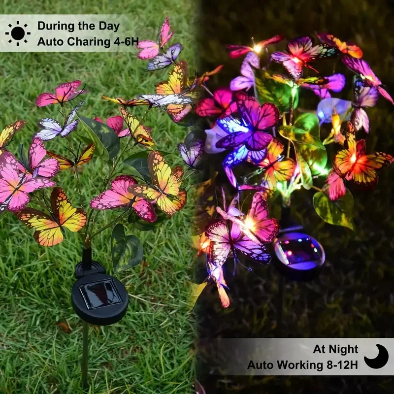 Solar LED Butterfly Garden Lig - Bollard Light Garden review and price