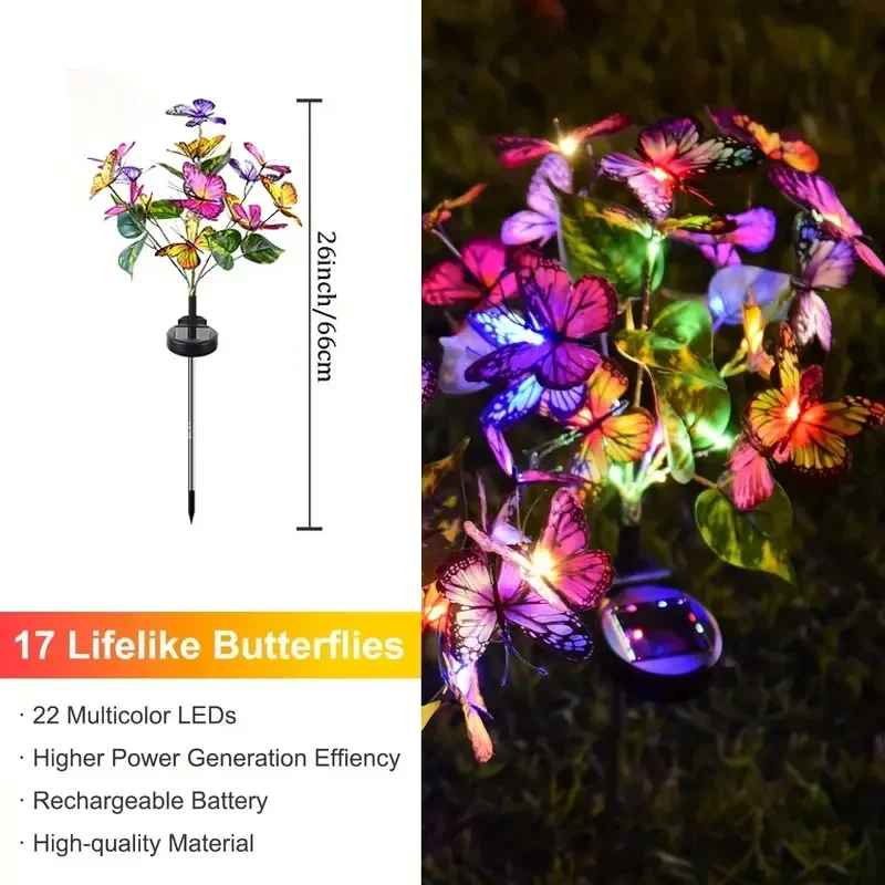 Solar LED Butterfly Garden Lig - Bollard Light Garden review and price