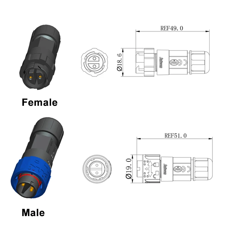 2Pin M16 Power Connector Self- - Outdoor Lighting Wire Connectors review and price
