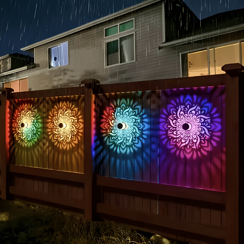 1/2/4 Packs Solar Fence Lights - Outdoor Lighting Wall review and price