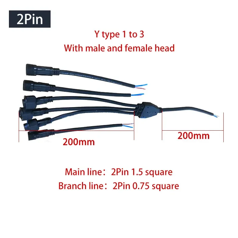 Waterproof Y-Type Wire Splitte - Outdoor Lighting Wire Connectors review and price