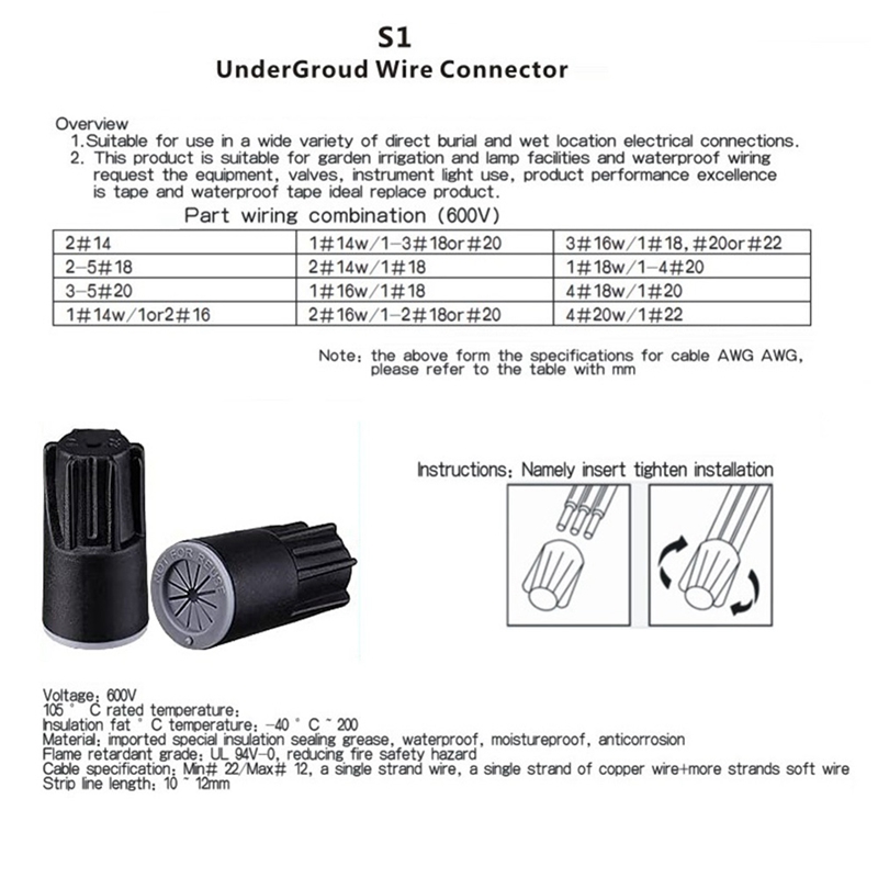 ABJA-Waterproof Wire Connector - Outdoor Lighting Wire Connectors review and price