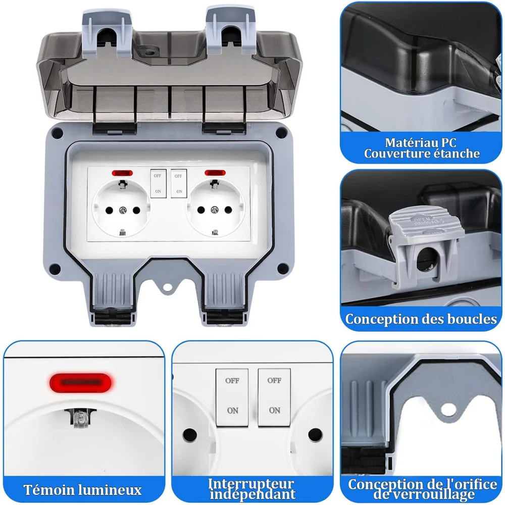 European-Style Outdoor Socket  - Outdoor Lighting Switch review and price