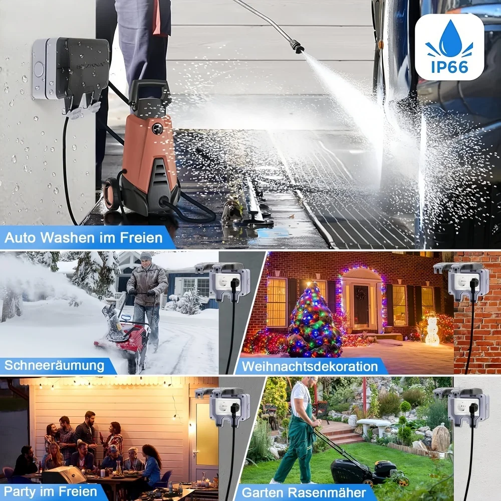 European-Style Outdoor Socket  - Outdoor Lighting Switch review and price