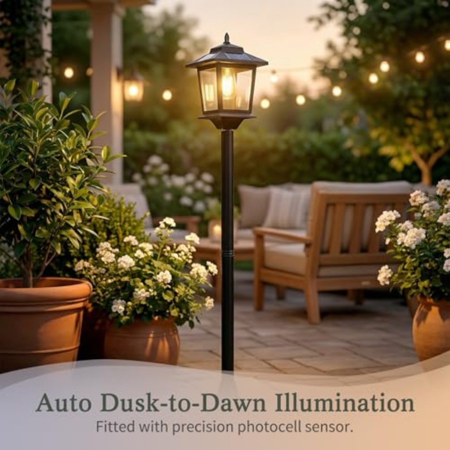 Outdoor Solar Post Lights, 2-P - Outdoor Lighting Lamp review and price
