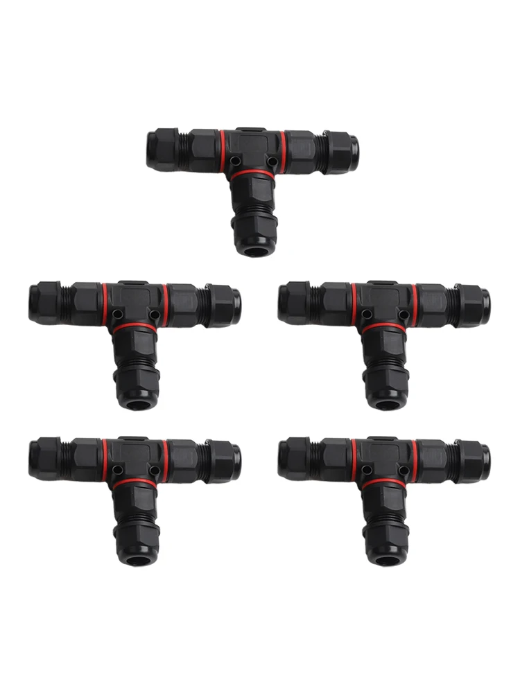 5Pcs IP68 Waterproof 3 Pin T S - Outdoor Lighting Wire Connectors review and price