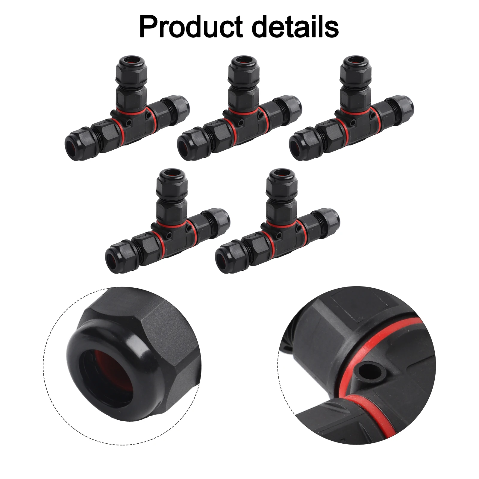 5Pcs IP68 Waterproof 3 Pin T S - Outdoor Lighting Wire Connectors review and price