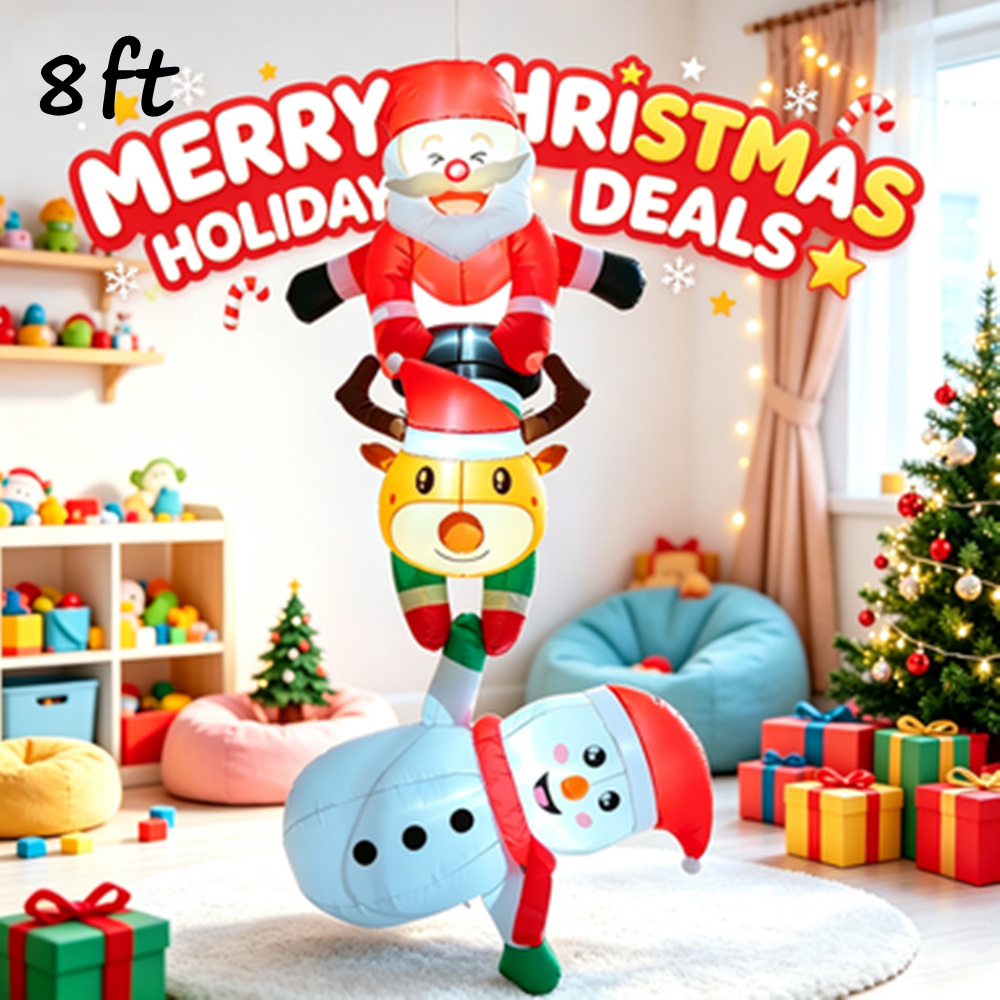 8FT Christmas Inflatable Snowm - Xmas Outdoor Lighting Decorations review and price