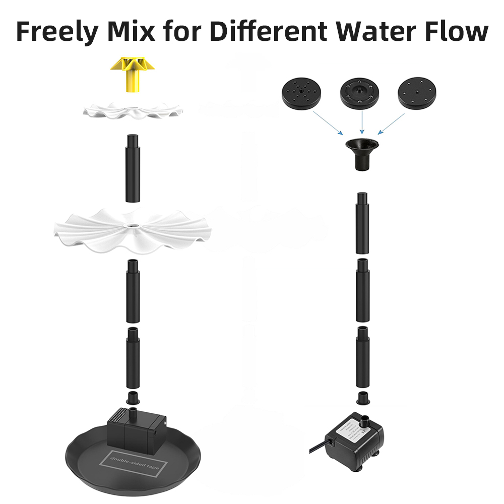 Solar Fountain Pump for Bird B - Bollard Light Garden review and price