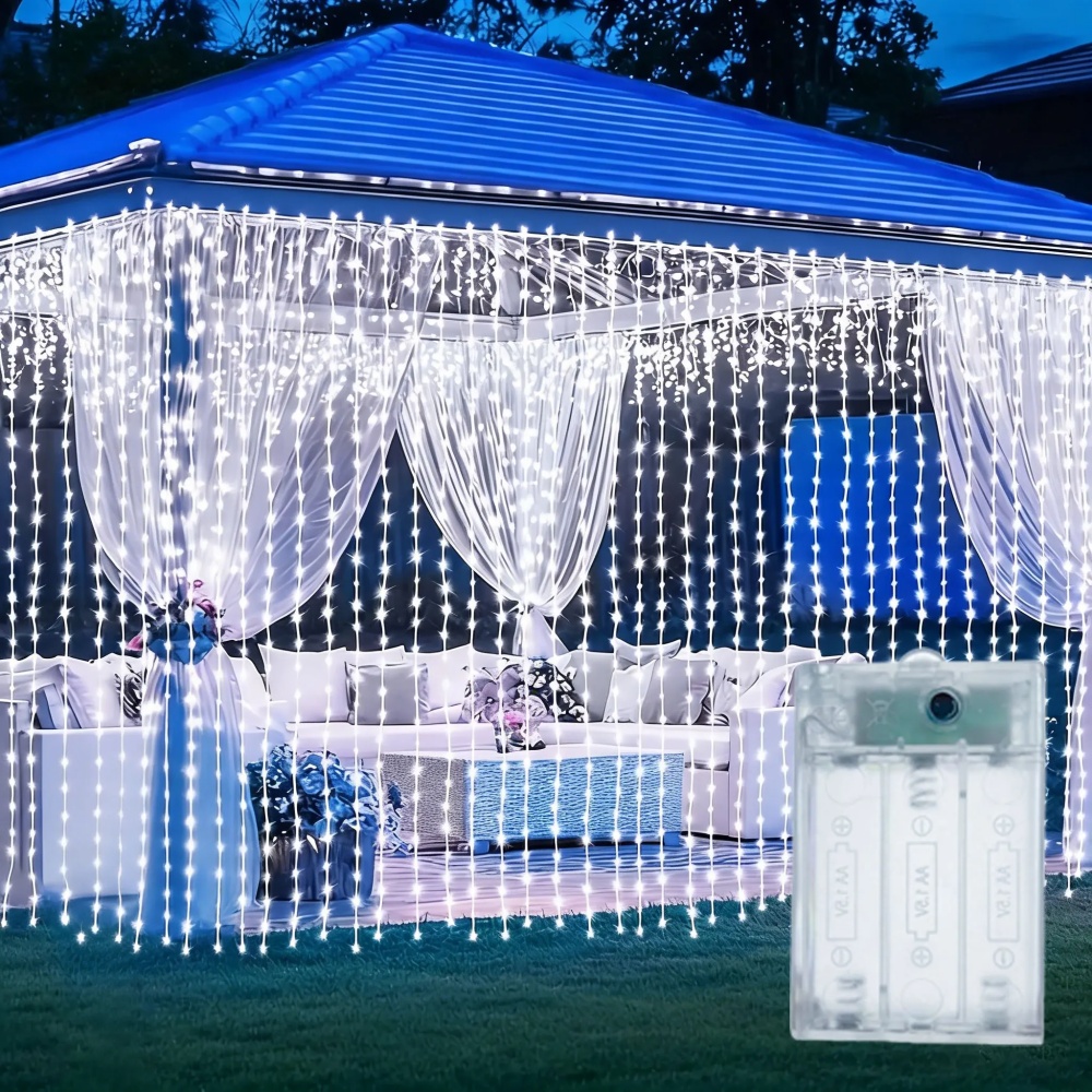 Xmas Festoon LED Curtain Strin - Xmas Outdoor Lighting Decorations review and price