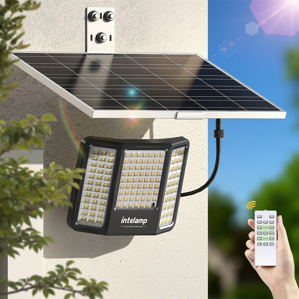 intelamp Solar Flood Lights 20 - Outdoor Lighting Dusk To Dawn review and price