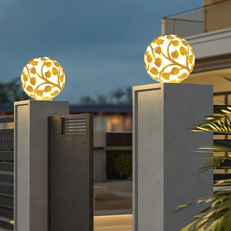 Outdoor column lights solar LE - Outdoor Lighting Lamp review and price