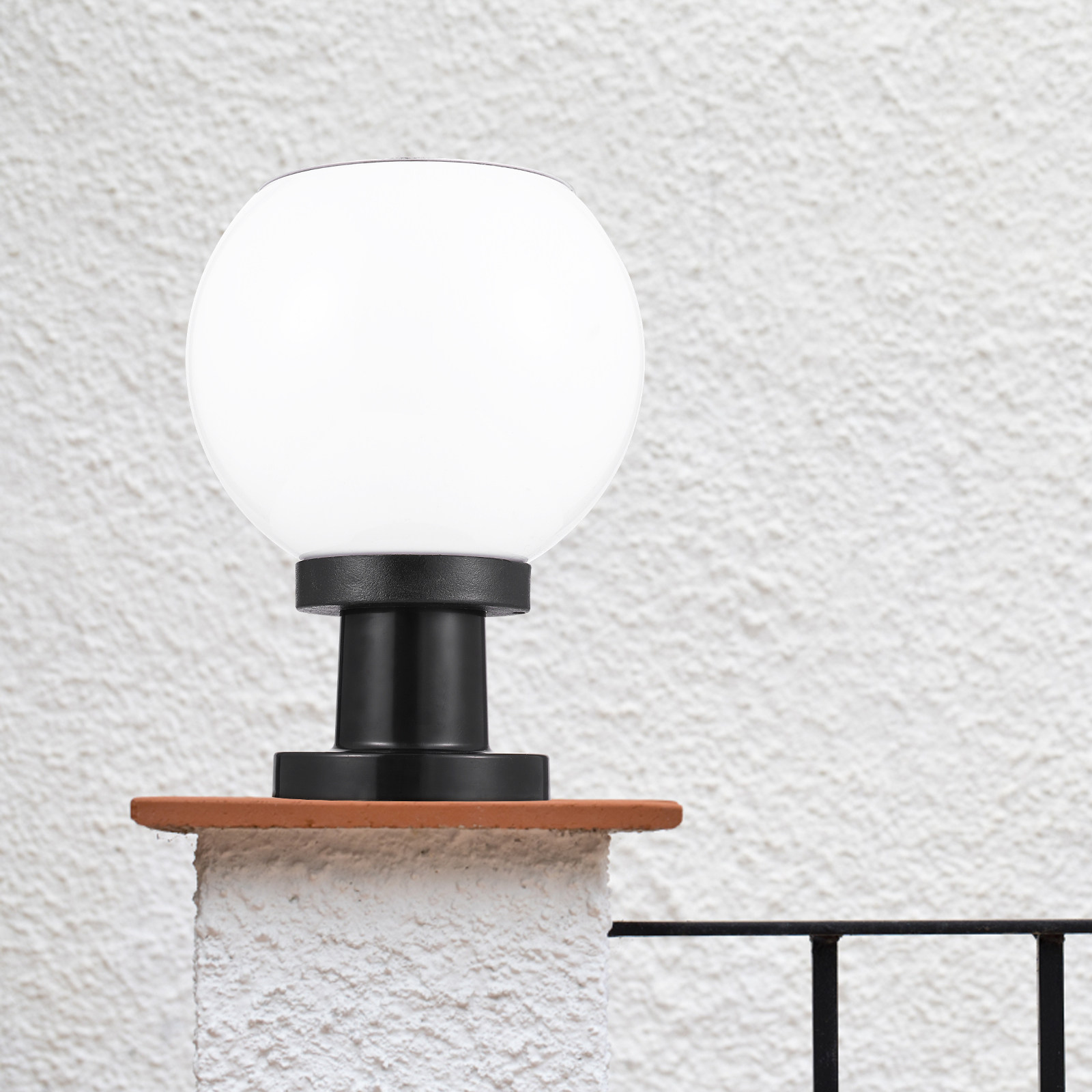 Outdoor Solar Powered Wall Pil - Outdoor Lighting Wall review and price