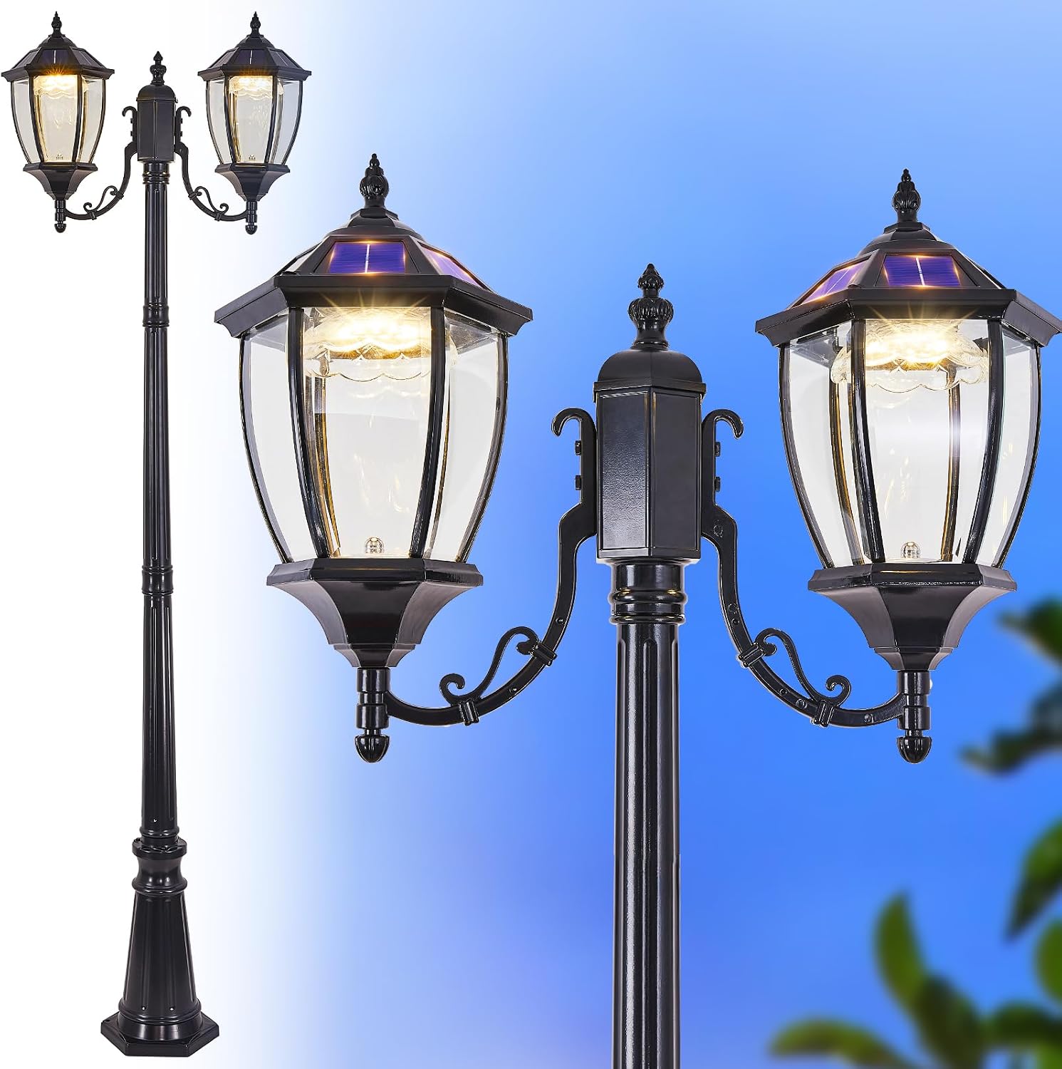 Outdoor Solar Pole Lights Dusk - Outdoor Lighting Dusk To Dawn review and price