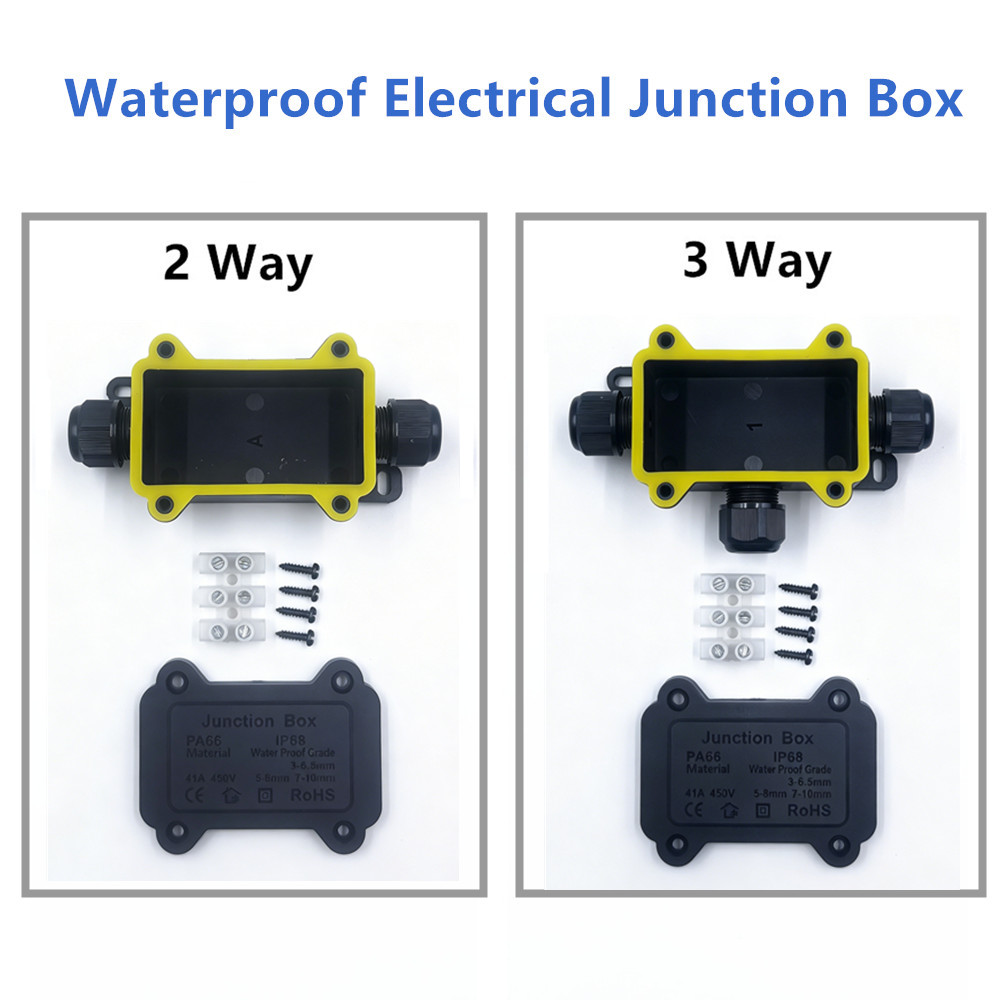 IP68 Waterproof Junction Box 2 - Outdoor Lighting Wire Connectors review and price