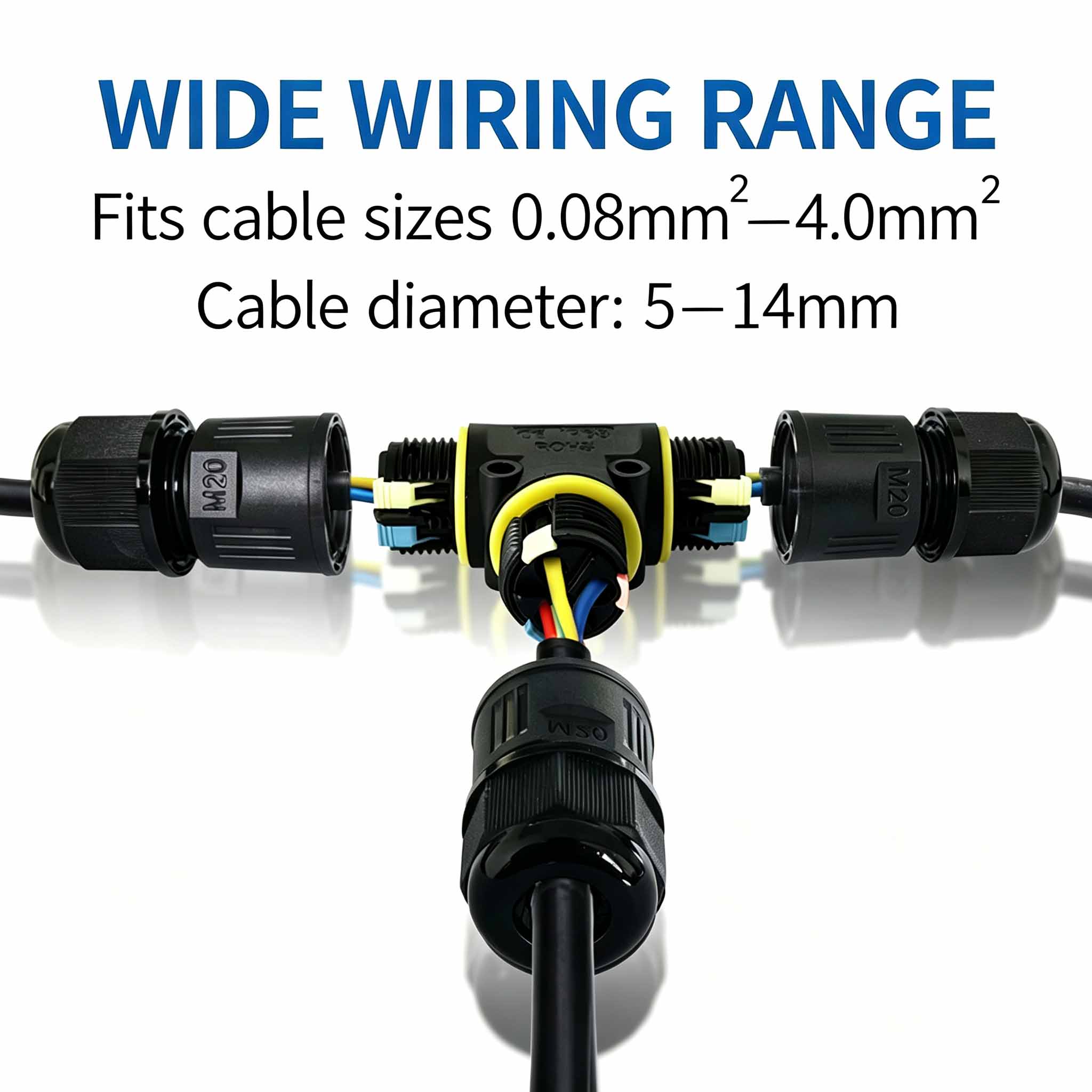 IP68 Waterproof T-Type Cable C - Outdoor Lighting Wire Connectors review and price