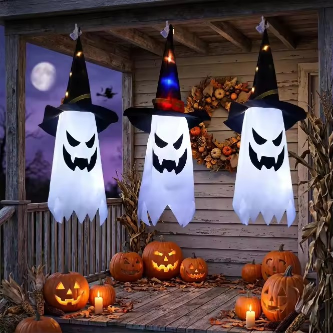 Halloween Glowing Witch Hat La - Bollard Light Garden review and price