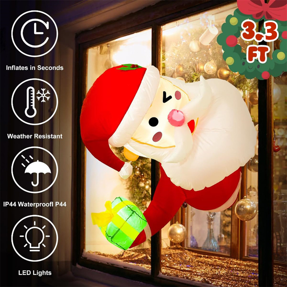 3.5Ft Christmas Inflatable San - Xmas Outdoor Lighting Decorations review and price