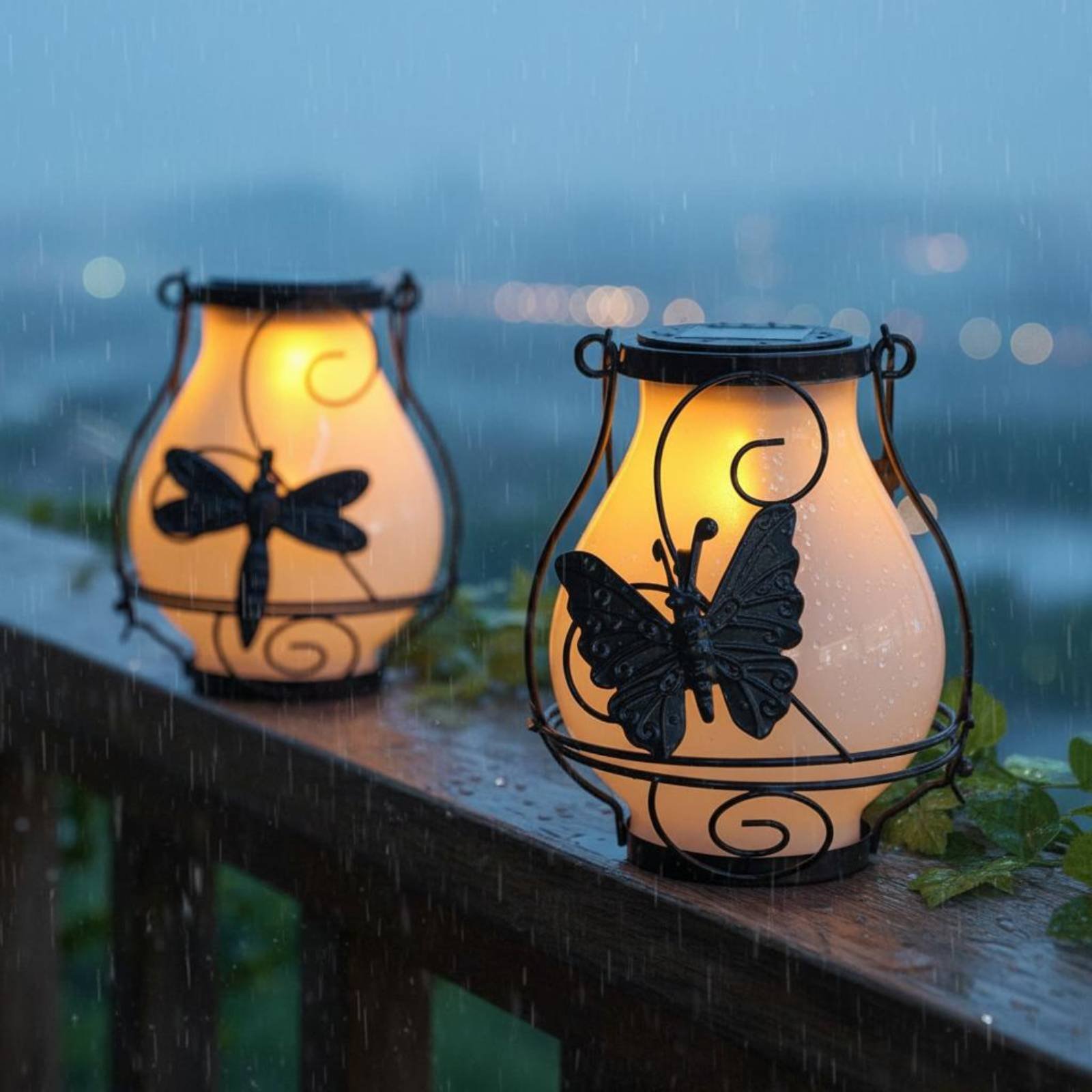 Solar Butterfly Lantern Waterp - Outdoor Lighting Wall review and price