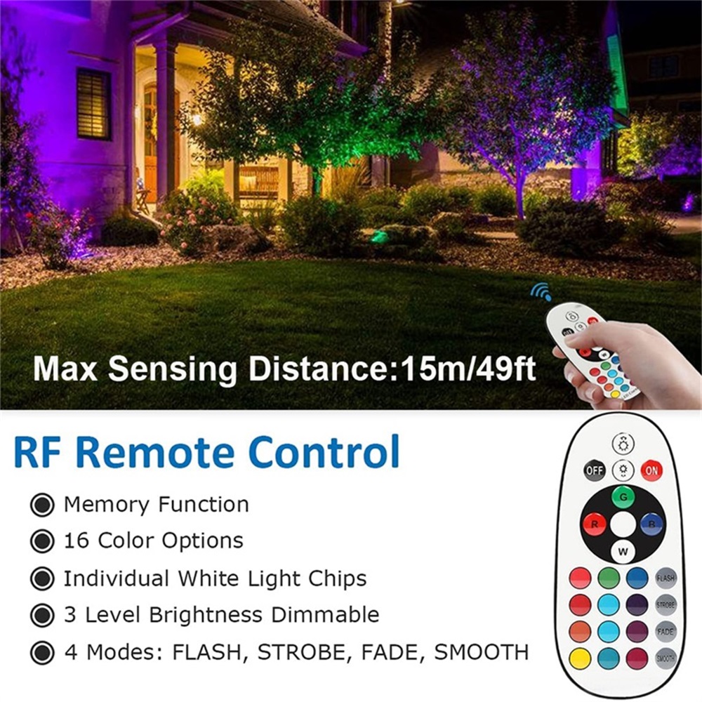 RGBW Landscape Lighting 10W wi - Outdoor Lighting Garden review and price