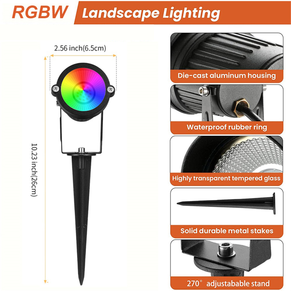 RGBW Landscape Lighting 10W wi - Outdoor Lighting Garden review and price