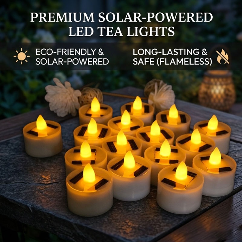 Solar Flameless LED Tea Light  - Outdoor Lighting Dusk To Dawn review and price
