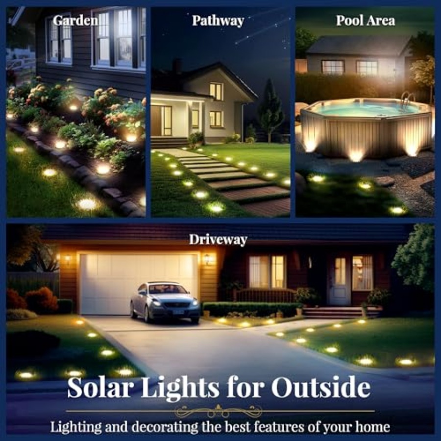 Solar Ground Lights Solar Ligh - Outdoor Lighting Garden review and price