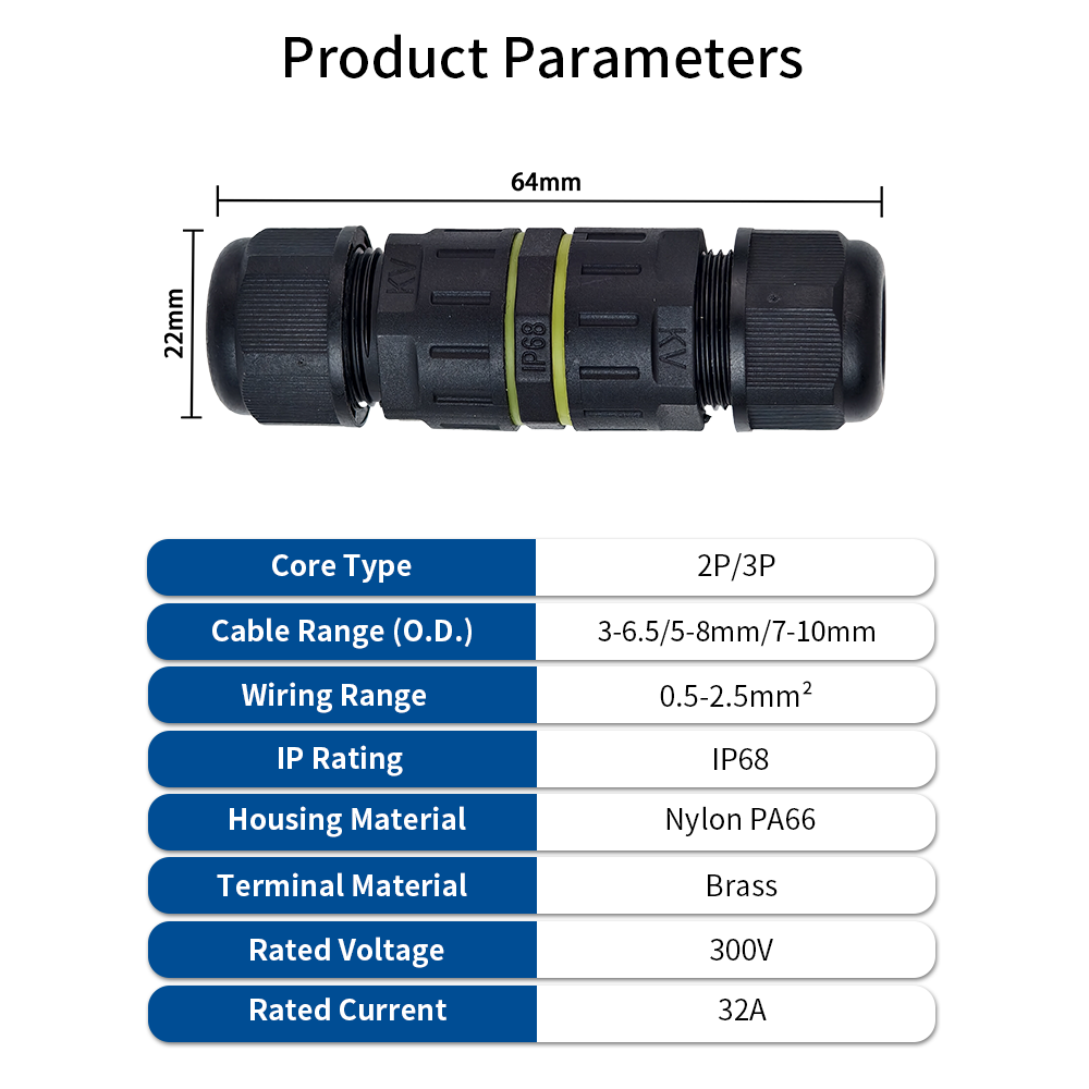 IP68 Mini Waterproof Inline Ca - Outdoor Lighting Wire Connectors review and price