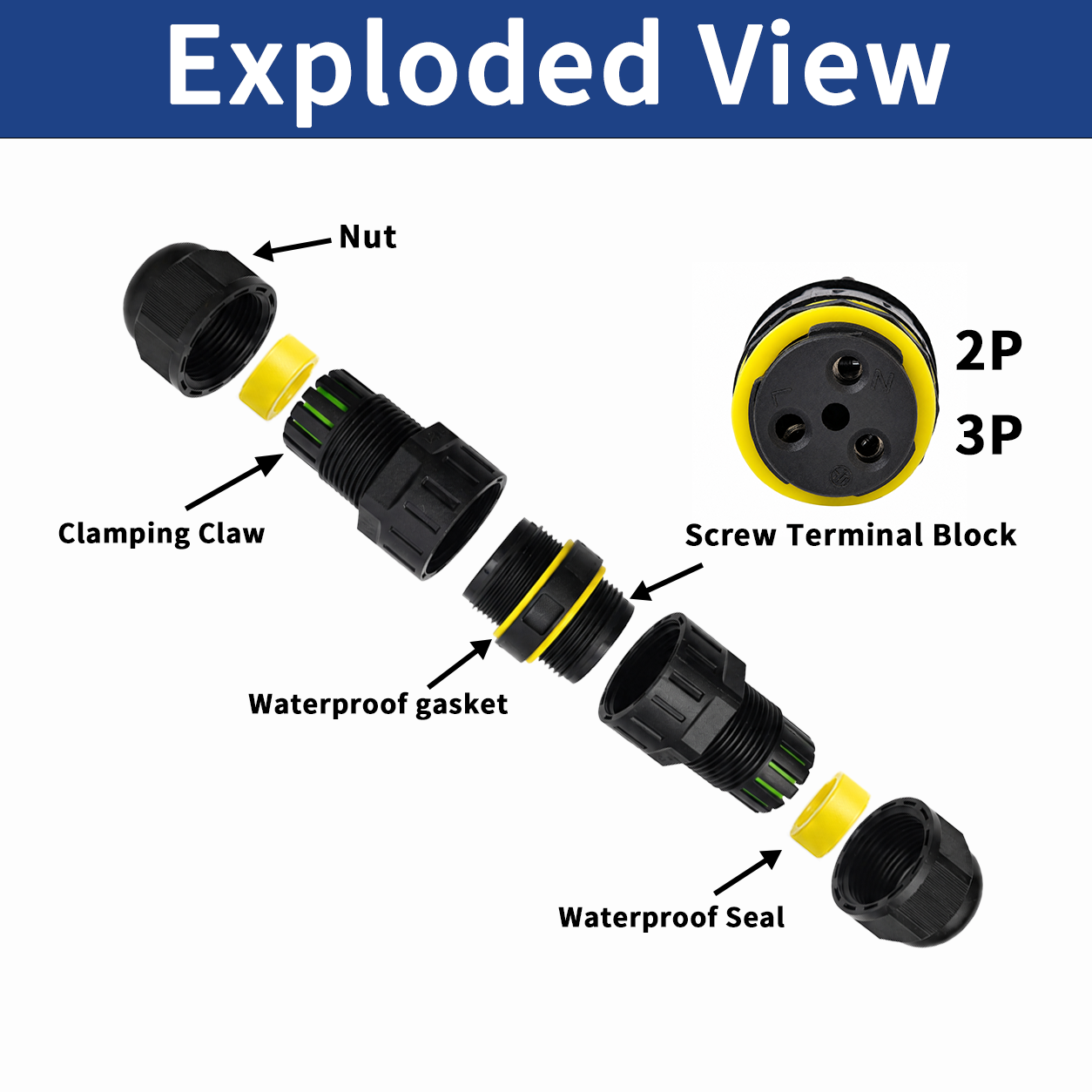 IP68 Mini Waterproof Inline Ca - Outdoor Lighting Wire Connectors review and price